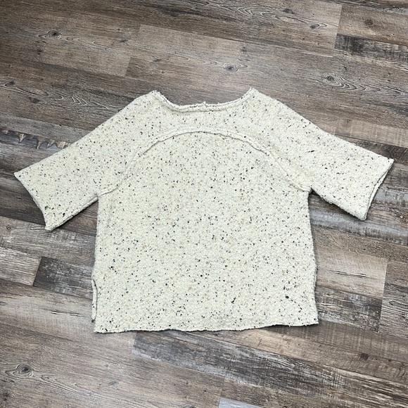 Free People Wool Blend Marsala Tweed Sweater Sz S Nub Oversized Pullover Texture - Picture 8 of 15